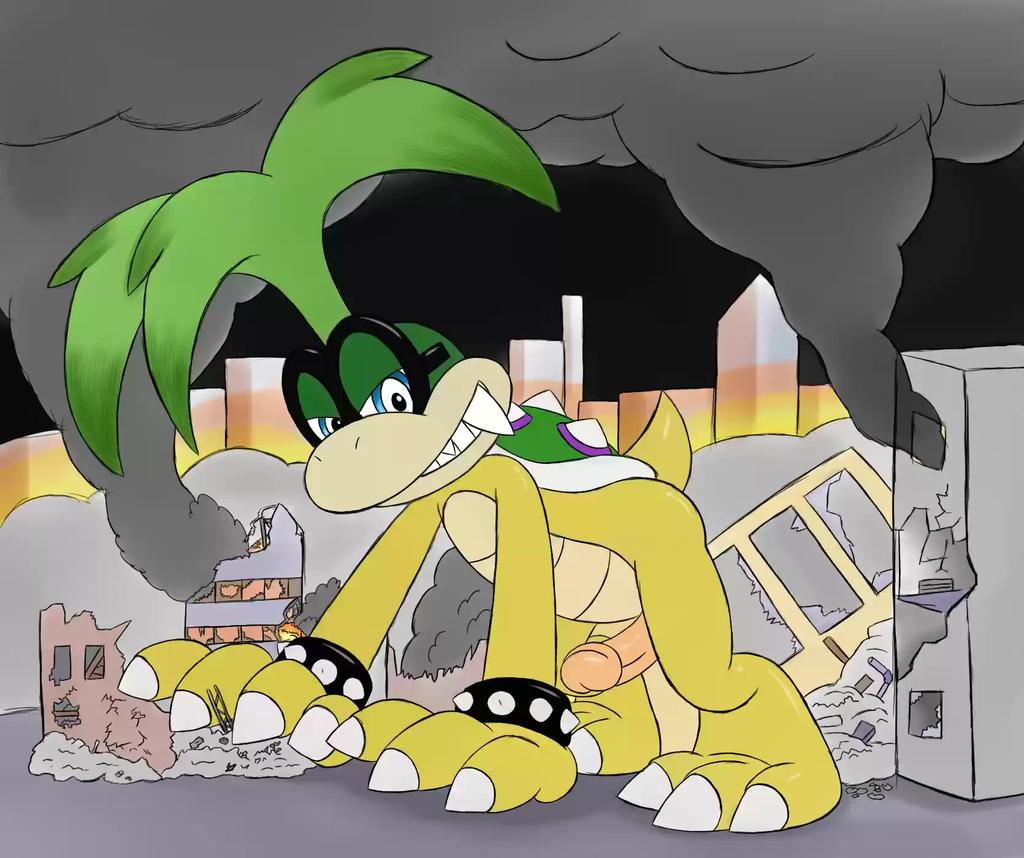 ❝Look! Iggy is godzilla! Wait...oh. His dick is popping out. I swear I didn't take this!❞