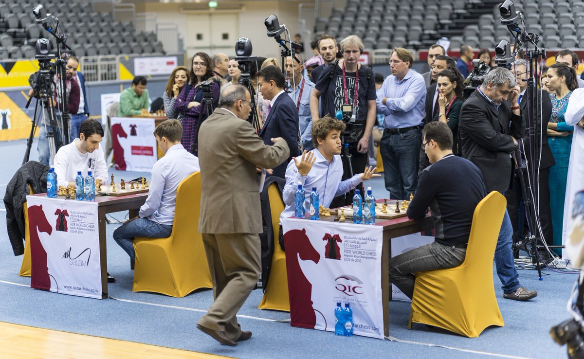 LennartOotes's tweet image. Congrats to @SergeyKaryakin for his World Blitz Championship! #dohachess2016