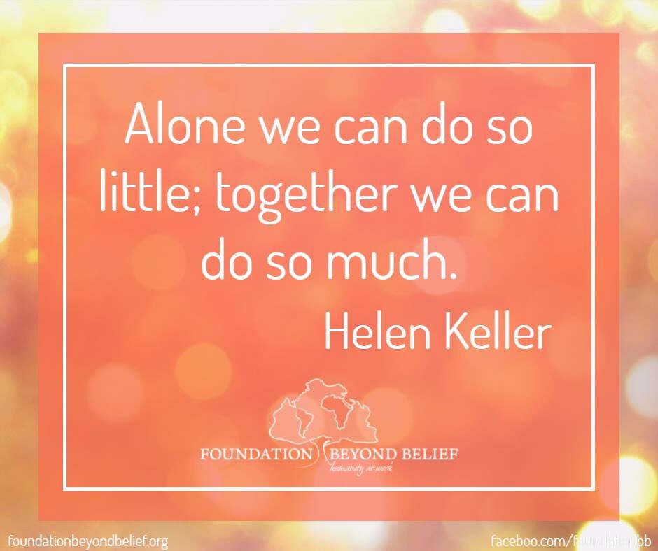 gohumanityworld's tweet image. Together we are #HumanismAtWork! Learn about all of our incredible programs like @HumanistService at our website at foundationbeyondbelief.org