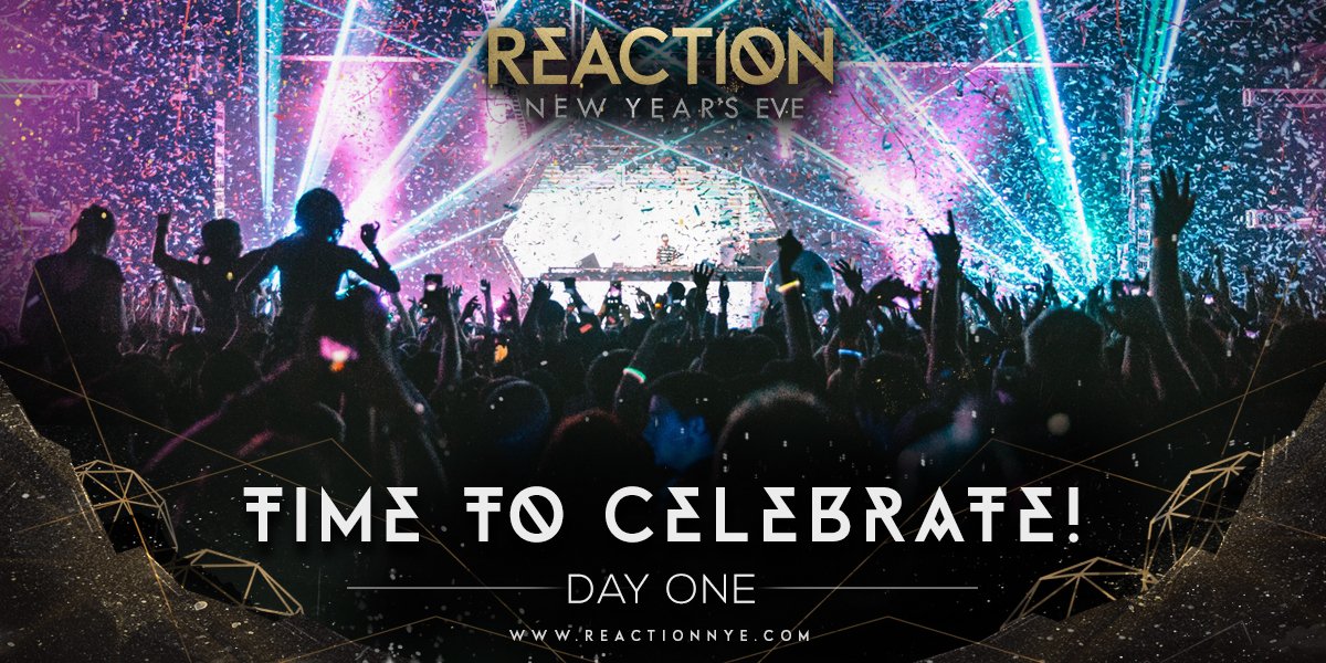 reactionnye's tweet photo. The day is finally here! Let the end of the year blowout begin. Will Call opens at 4pm and gates open at 5pm! See you soon! 🍾 https://t.co/sZBkeTuXsr