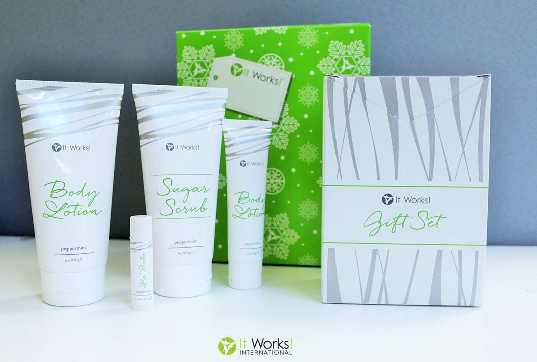 ItWorksINTL's tweet photo. There's still time to put your name or someone else's on Santa's "nice" list! Get your #PeppermintBliss Gift Set now before they run out! https://t.co/fg9IGj8Kur