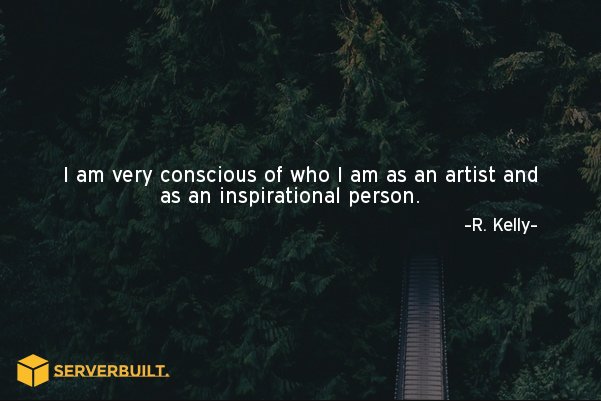 Serverbuilt's tweet image. I am very conscious of who I am as an artist and as an inspiration person. #serverbuilt #speedoptimized