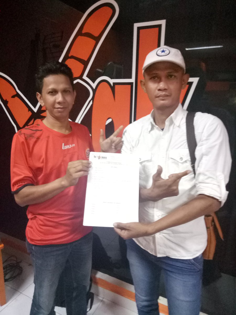 Resmi.. Bang Donald (plt ketum Jakmania) mengambil formulir pendaftaran calon ketua umum Jakmania.. #Sajete