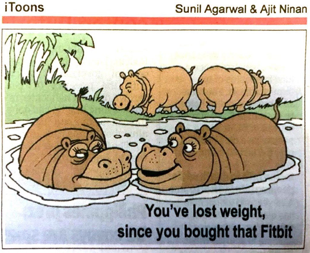 manishasood64's tweet photo. #fitbitin Today's Times of India Toons ! Andorsement of Fitbit's popularity with Indians ! https://t.co/LmwbYMPR1O