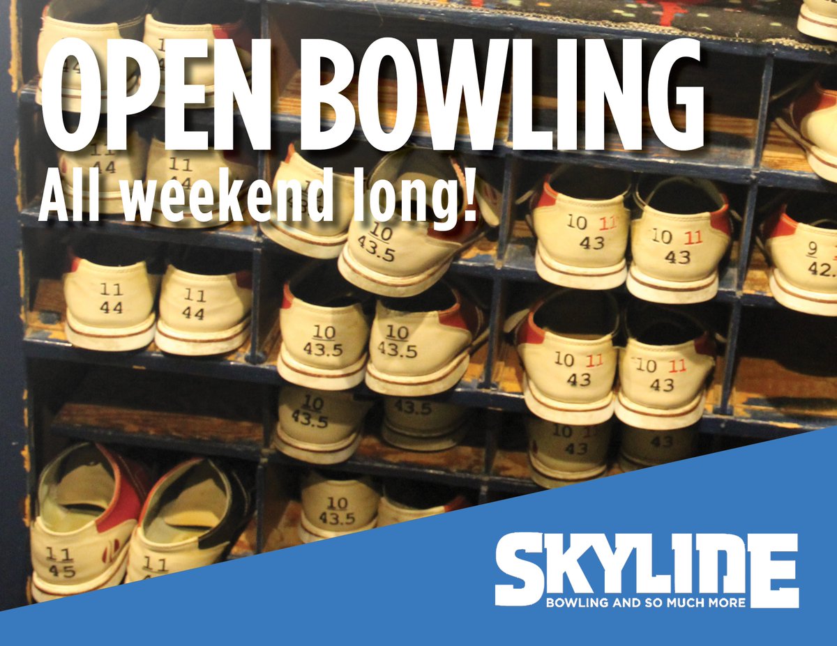 SkylineDuluth's tweet photo. Bring your friends out for some bowling and drinks this New Years weekend!
#Newyears #openbowling #skylinelanes https://t.co/20Y0hCj8MY