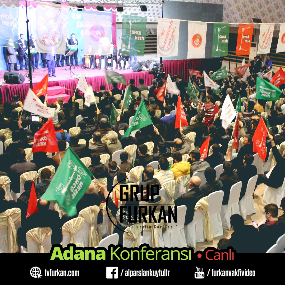 MedyaFurkan's tweet photo. İlahi ve Marşlarıyla Grup Furkan Sahnede!
Canlı Yayın:
https://t.co/dk2LxC810C
AlparslanKuytul FetihKonferansı https://t.co/AKYbBhF7B3