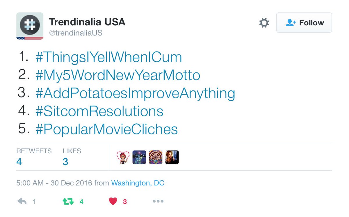 JaymeMcKenna's tweet photo. Thanks to all who played @ZvjezdanPatz’s #SitcomResolutions hashtag game & helped make it a #4 trend in the US!! Awesome ❤️ https://t.co/mNWK9GuDDP
