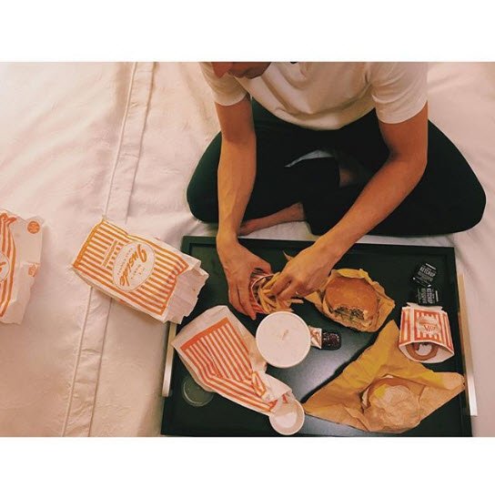 Whataburger's tweet image. If we date this is expected...