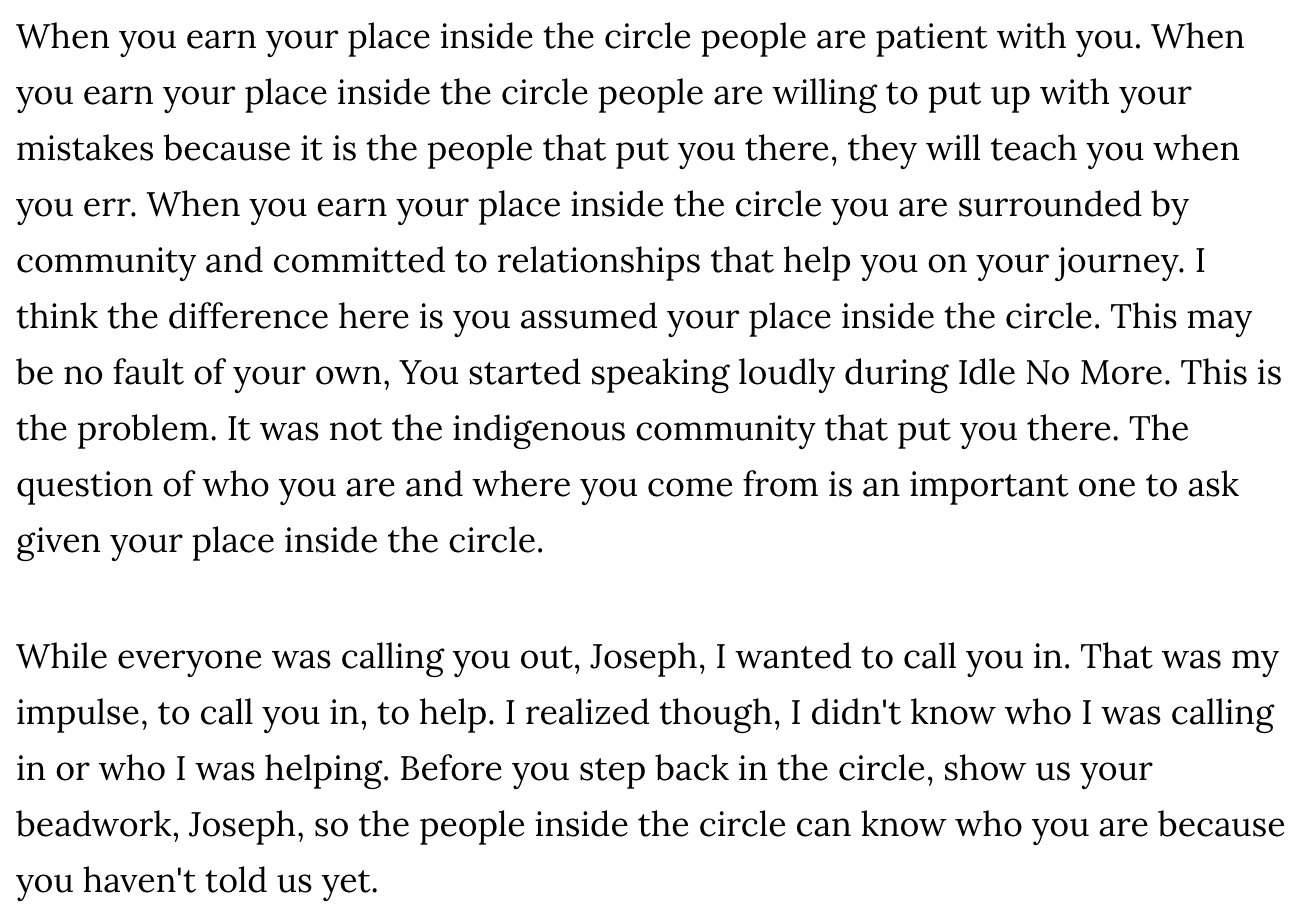 "What Colour is Your Beadwork, Joseph Boyden" asks @RMComedy:  https://t.co/4L5g9a7nUE Ryan McMahon's piece is one of the must-reads. https://t.co/4soBGPsOMV