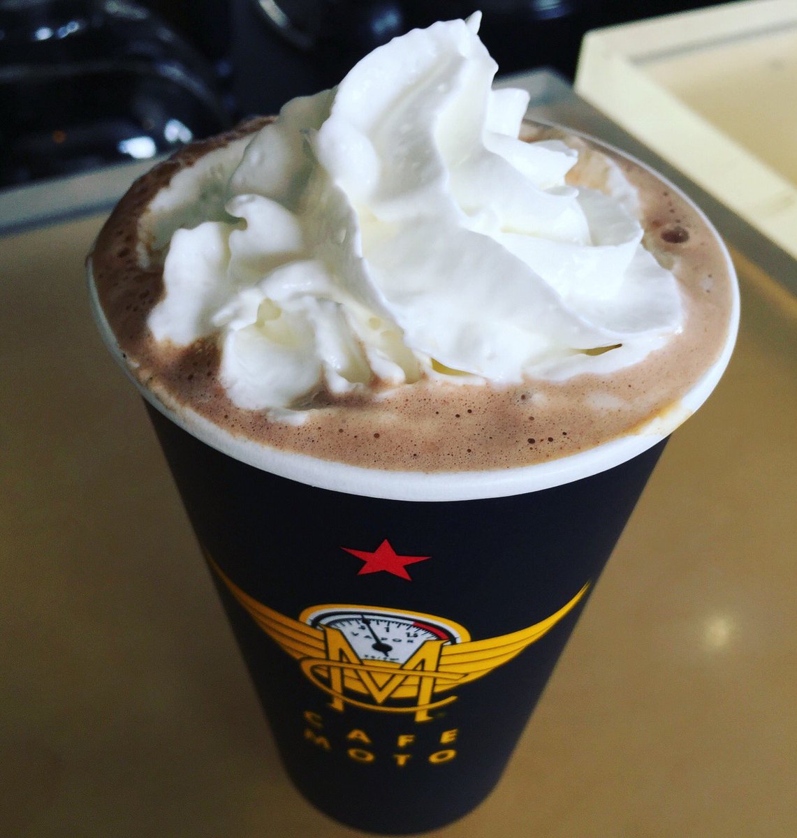 CafeMoto's tweet photo. It's a mocha kind of day.💛 #SanDiego #CafeMoto #RainyDay #Cocoa #SD #Mocha #Coffee #Espresso #BarrioLogan #ForwardDrinking https://t.co/XCJand8qp6