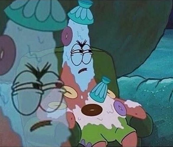 sadgirlkms's tweet image. when ur wallowing in self hatred and someone tells u to 'stay positive'