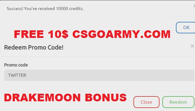 DrakeMocm's tweet photo. @CSGORoll THE LINK TO GET 10$ FREE ON CSGOARMY(https://t.co/alJg43RT2S) 4955 https://t.co/GpPqXY7FYb