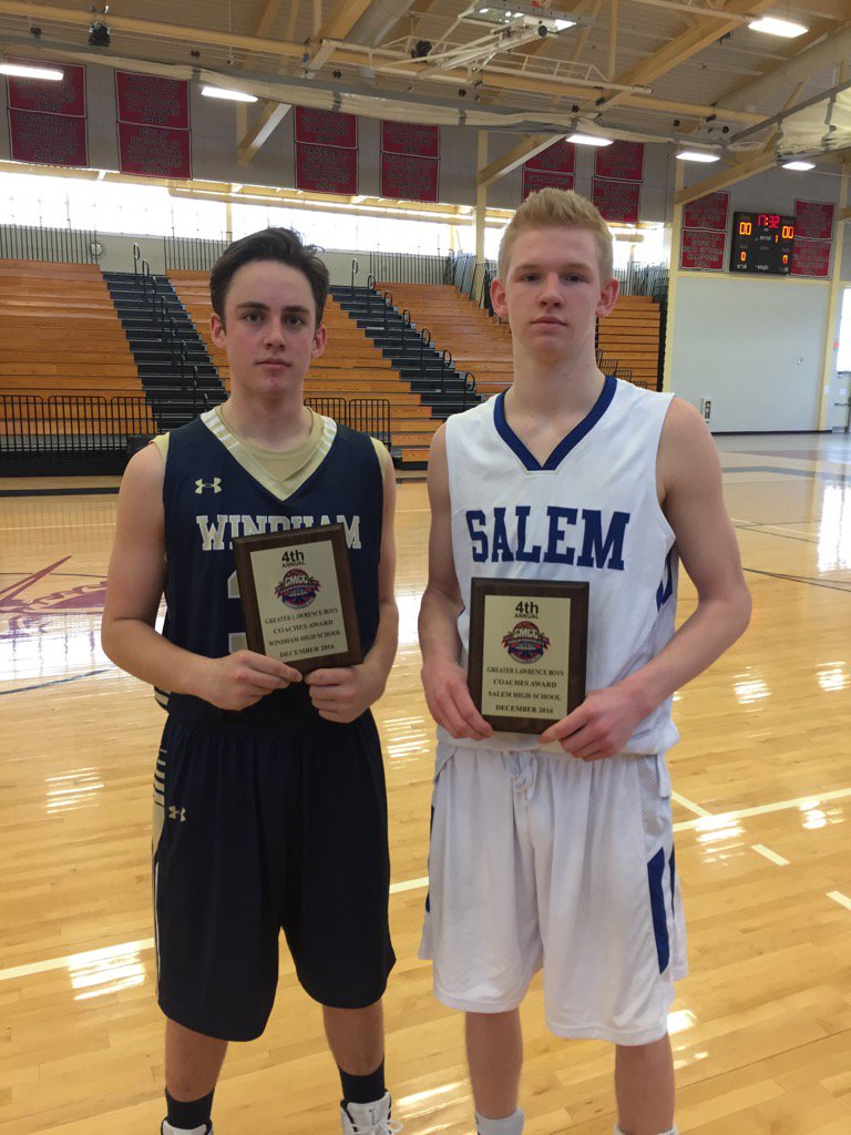 Chris Houde- Windham &amp; Griff Curtis - Salem Coaches Award Winners
