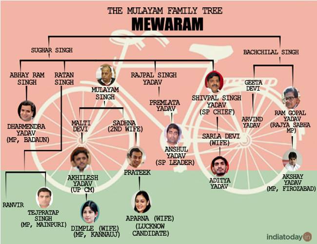 Shivam Vij On Twitter Family Tree Of The UP Yadav Clan 