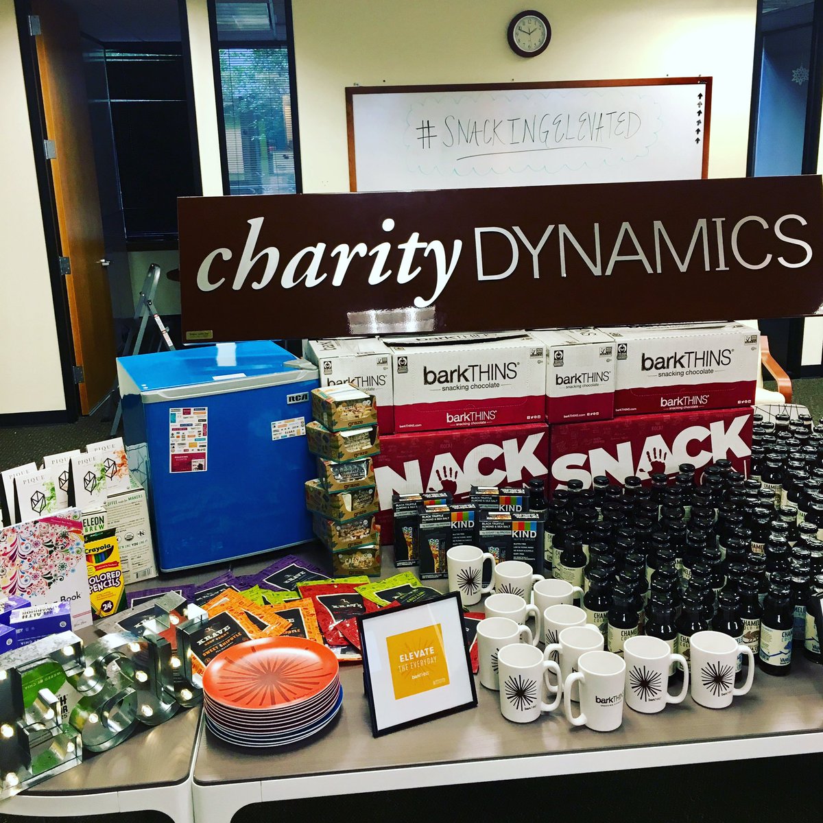 CharityDynamics's tweet photo. A HUGE thank you to @barkTHINS for choosing us as winners of the #SnackingElevated contest! What better way to start the new year?! https://t.co/xaFbOCXs75