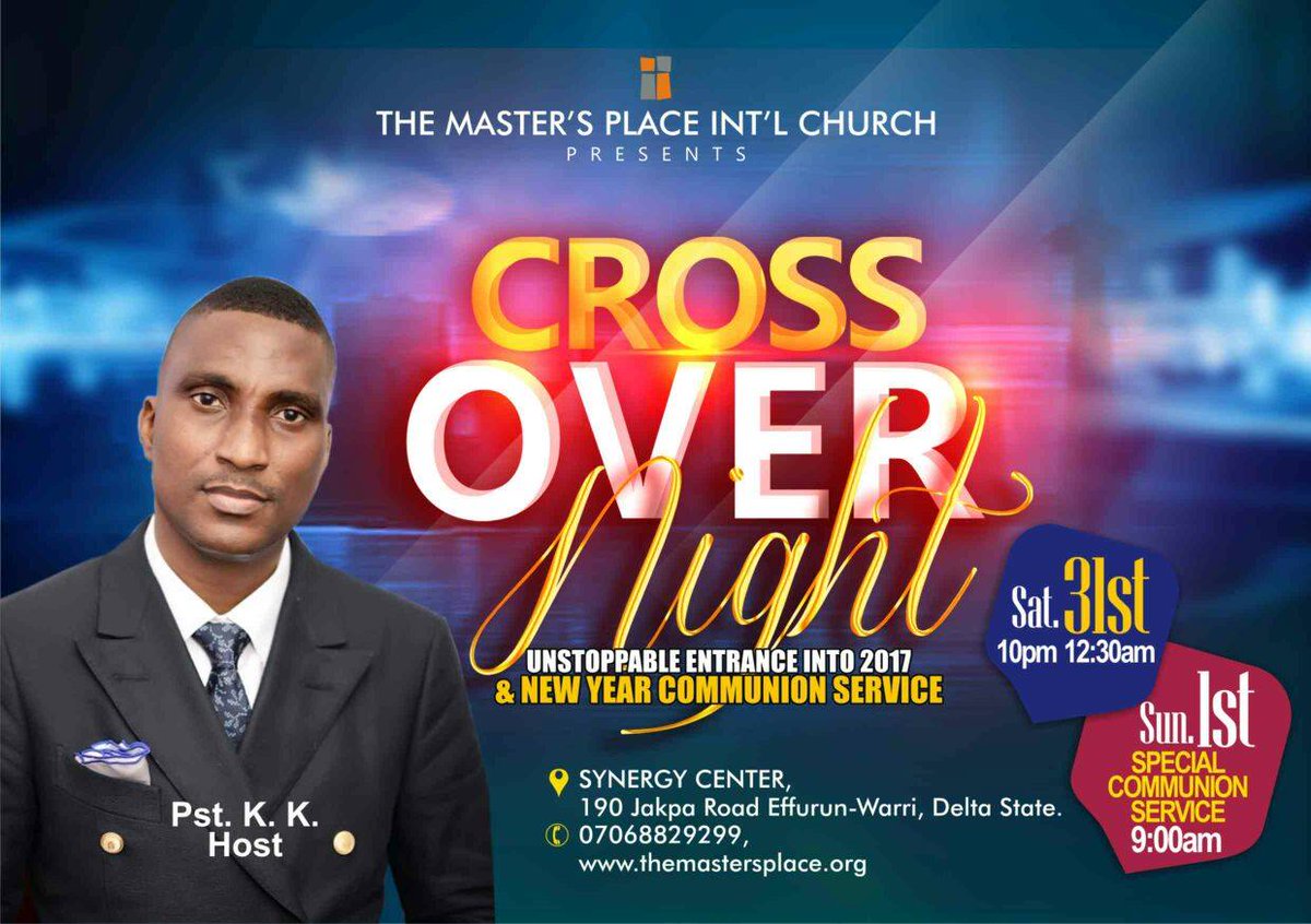 KoredeKomaiya's tweet photo. #Enlargement2017Loading
Where would you rather be, entering into the New Year? #CrossOverNightService #BePositioned https://t.co/BSb8Ep6dKs