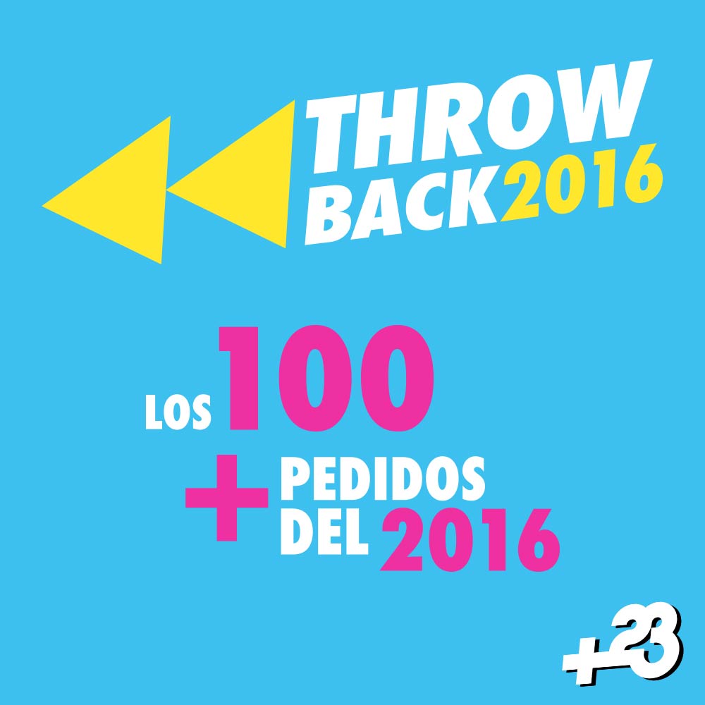 mas23tv's tweet photo. ¿Estás en sintonía? Estamos a la mitad del #ThrowBack23 con los 100 más pedidos del 2016 #Mas23Tv https://t.co/q4OSgBZOcD