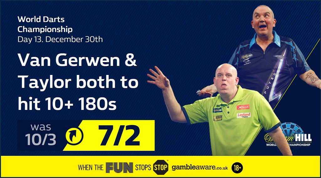 WilliamHill's tweet photo. Will MVG & Phil Taylor dominate tonight? #WHDarts
#DoTheMVG
https://t.co/L9zB8R2phy https://t.co/cEGuOgi1QF