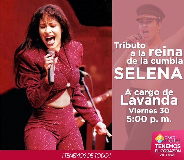 LavandaSV's tweet photo. Hoy! Nos vemos a las 5pm en @plazamerliot despidiendo el año con lo mejor de #selena ! #lavandalive #selenavive https://t.co/KqokEMusms