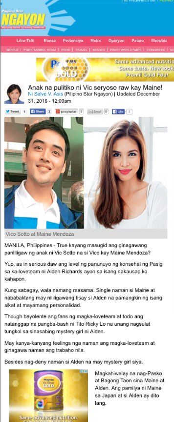 sharon_mtpi's tweet photo. Is this another one of yours, @PhilstarNews? Because really. 

@VicoSotto Have you seen this piece of news? 

#ALDUBEndOf2016 https://t.co/YqJMGPDmQB