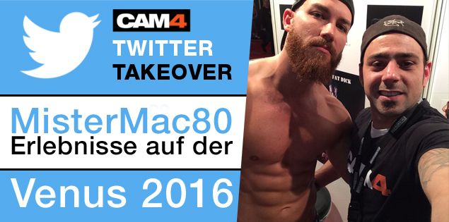 cam4_gayDE's tweet photo. .@MisterMac80 war für uns auf der #Venus2016 und hat so manch erotisches Abenteuer erlebt: https://t.co/qW9ow6Cmr2 https://t.co/ZGqQwRBdZH
