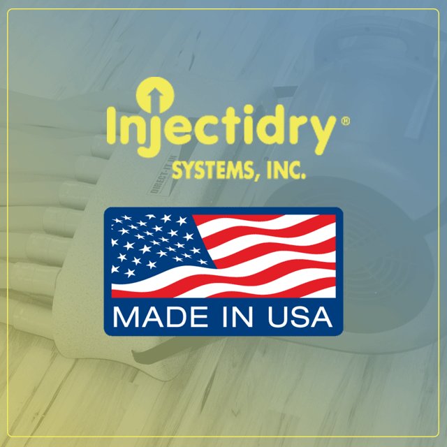 Made in the USA, Injectidry drying equipment is industrial strength, designed for years of reliable use.