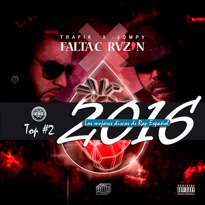 #FaltaCorazon uno de los discos más completos del 2016 se lleva el 🔝2️⃣ de nuestro Ranking @ECDLT_TrafJompy  ow.ly/EFrE307yJQC