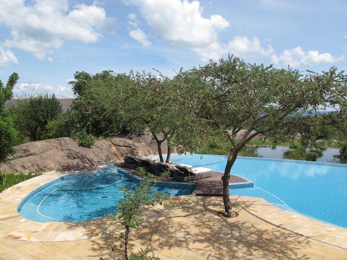 ¿Te imaginas estar bañándote y ver elefantes bebiendo agua frente a ti?
Si te van las emociones fuertes esta es tu piscina.
¿Te atreves?