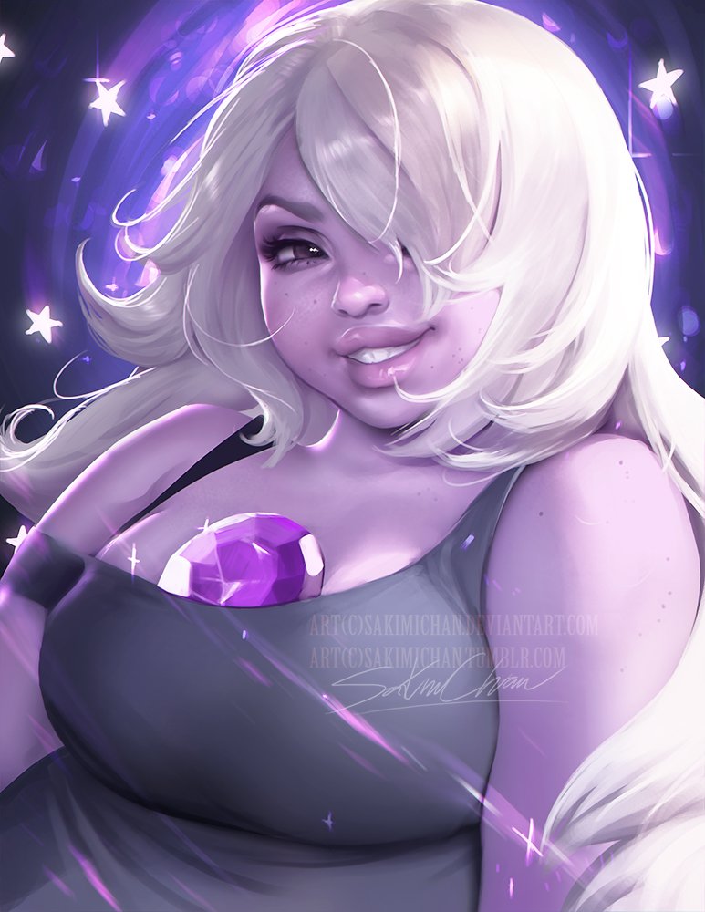 SakimiChanArt's tweet photo. #Garnet #amethyst #Pearl , The trio painting is now complete!! #StevenUniverse  
I will work on more gems  when I get more free time ^^ https://t.co/IdbXzSPlE8