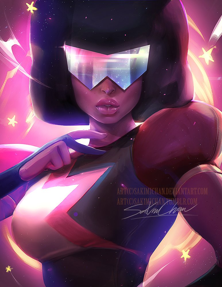 SakimiChanArt's tweet photo. #Garnet #amethyst #Pearl , The trio painting is now complete!! #StevenUniverse  
I will work on more gems  when I get more free time ^^ https://t.co/IdbXzSPlE8