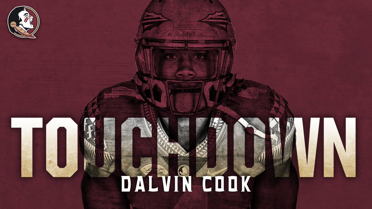 FSUFootball's tweet photo. Dalvin Cook came to play.

TOUCHDOWN! #DC4 ⚡️ https://t.co/g2sQohbuhK