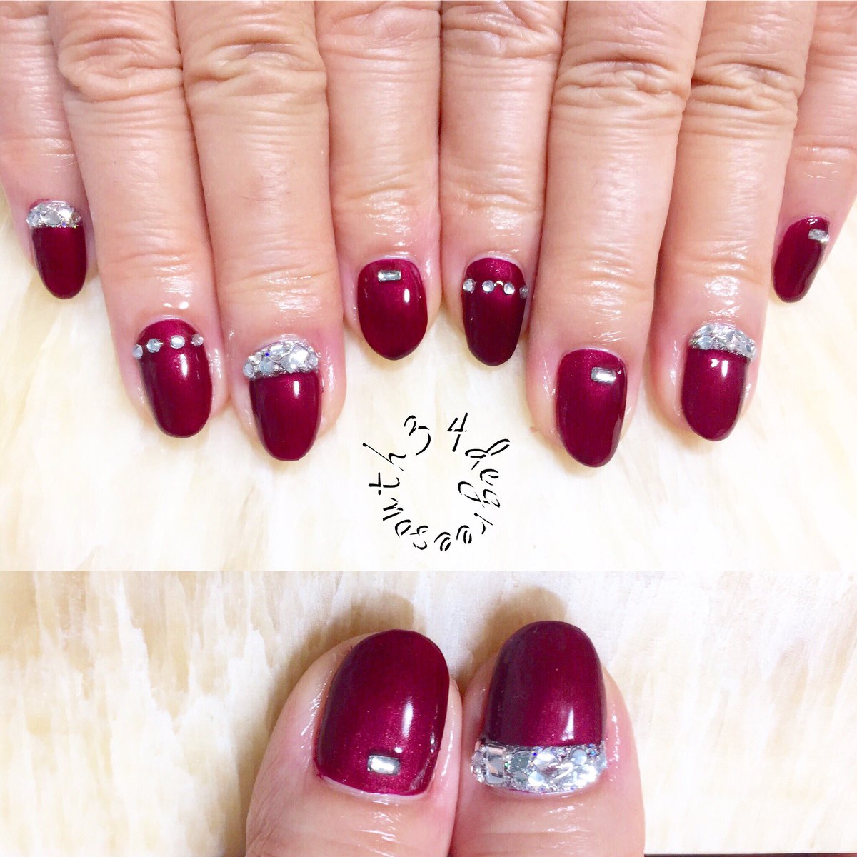 gel×stone
#小山市ネイル #自宅ネイルサロン #冬ネイル #ストーンネイル #ジェルネイル  #winternails #bijounails #gelnails #34degreesouthnail