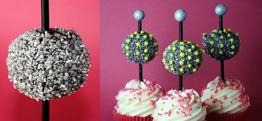 KDM_Test's tweet image. #happynewyear2017 Hope you have an amazing and safe #nye2016. Love these #nye 'ball drop' cake pops added to #cupcakes .  It's a win-win!