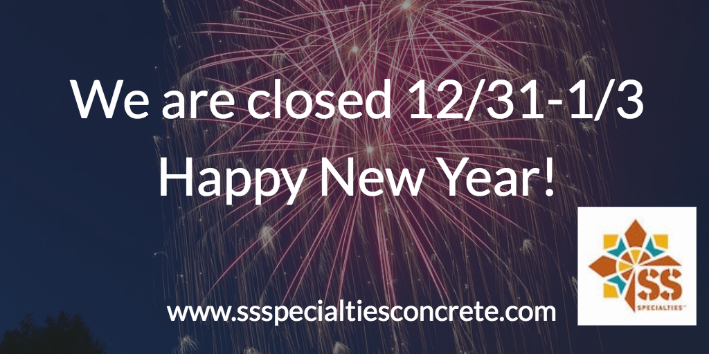 SSSpecialties's tweet photo. We are closed for this Holiday weekend and Monday, however, we will be open on Tuesday Jan 3rd, 2017. https://t.co/yuRYjNTBdK
