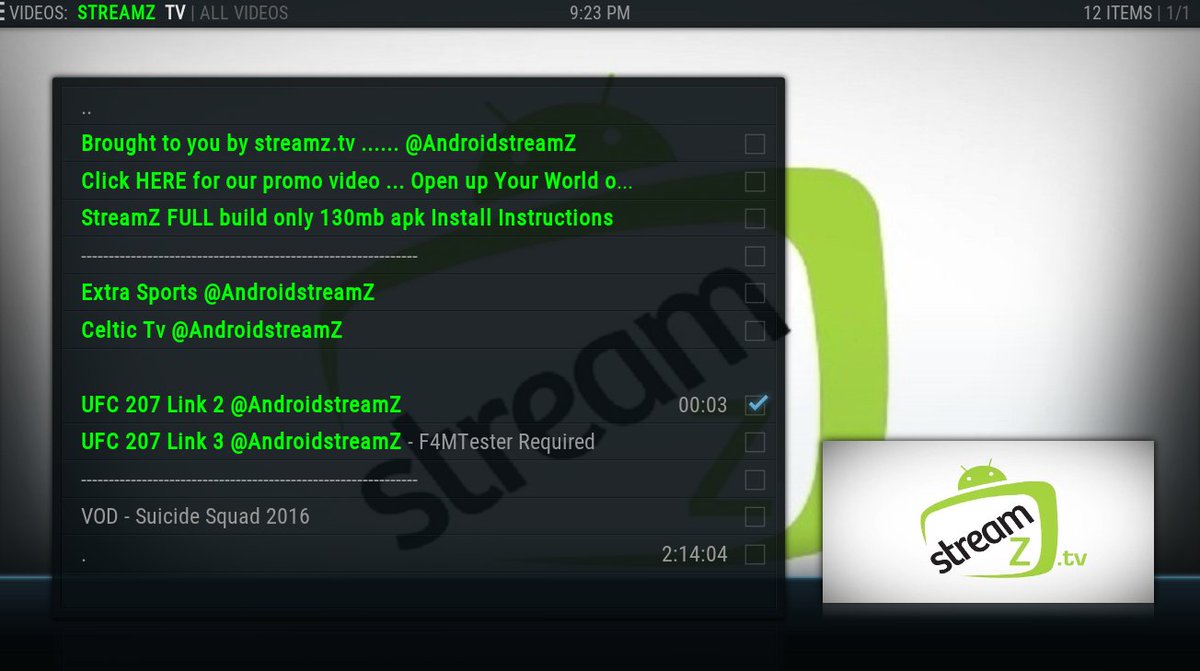 AndroidStreamZ's tweet image. UFC 207 links in the streamZ Tv addon ( HD &amp;amp; SD ) Enjoy