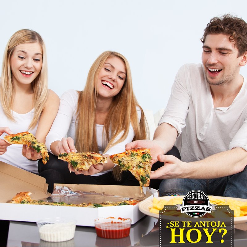 No hay mejor forma de disfrutar, que cenar con tus amigos una pizza de #CDP. 🍕 👫 👬