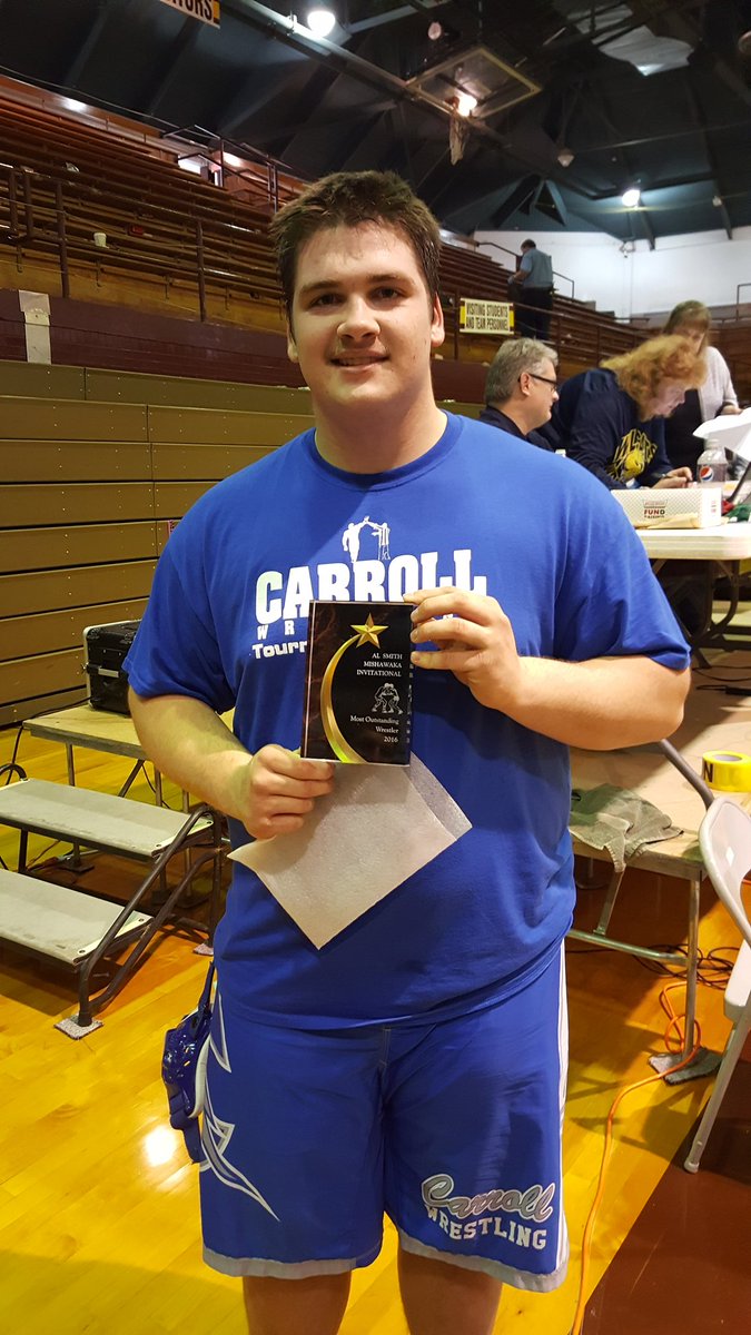 Winning the Most Outstanding Wrestler award with the most pins in least amount of time BIG Jessie Lawson