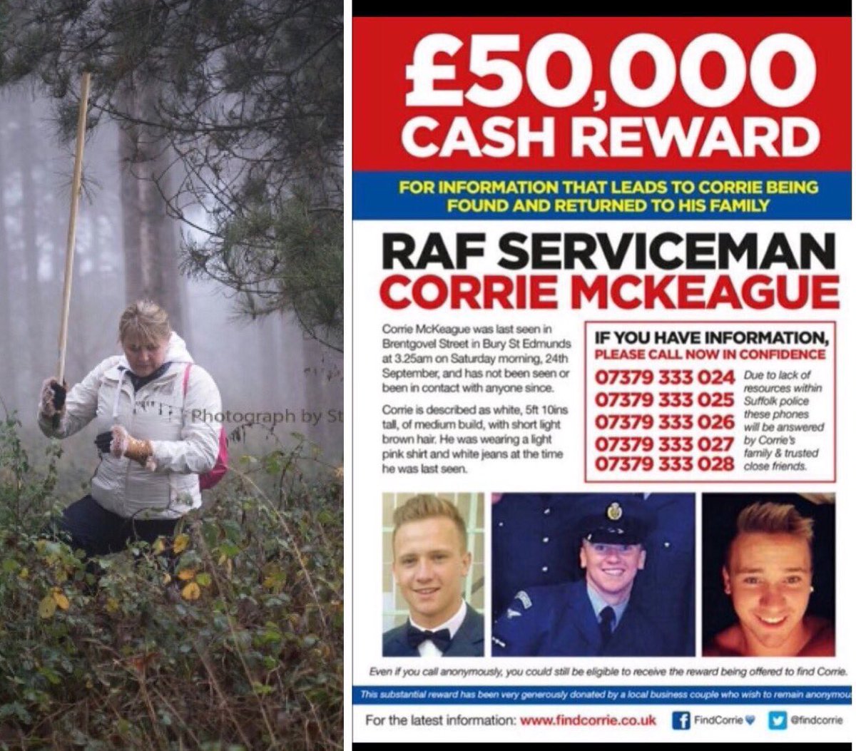robirobbo's tweet photo. Serving RAF man #CorrieMcKeague missing Bury St Edmunds 24/09 can you help #2017bringcorriehome https://t.co/IPSwEOtijj