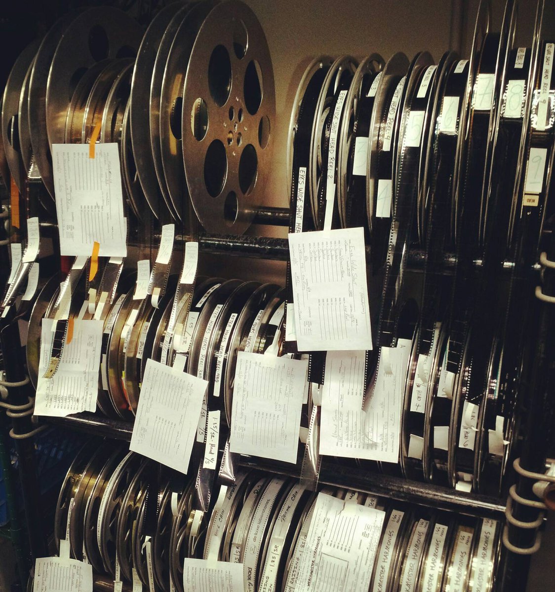 This Steadicam retrospective really tested the fortitude of our shelving... #35mm #FilmLivesHere