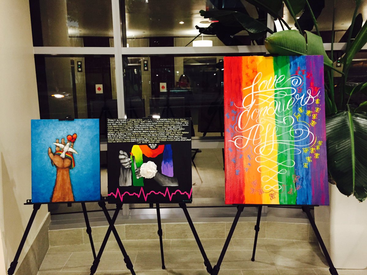 ForwardFla's tweet photo. As this year ends we can't forget #Pulse &amp; its victims. Here r some pix that were displayed at @orlandohealth. #OrlandoUnited #PaintStrong https://t.co/oJ4IgyZoey
