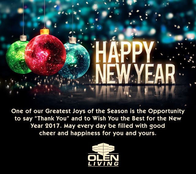 OlenLiving's tweet photo. Wishing you a Safe and Happy New Year! https://t.co/VFlOH113hM