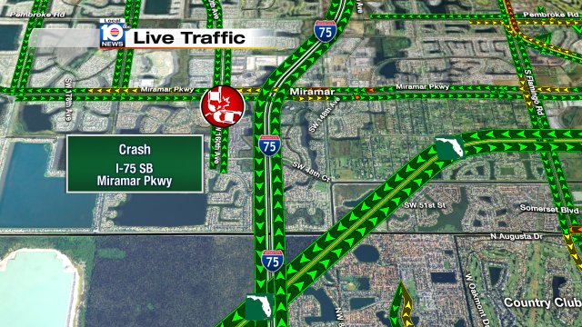 CRASH: I-75 SB & Miramar Pkwy. #TRAFFIC https://t.co/q9EiejqoR0