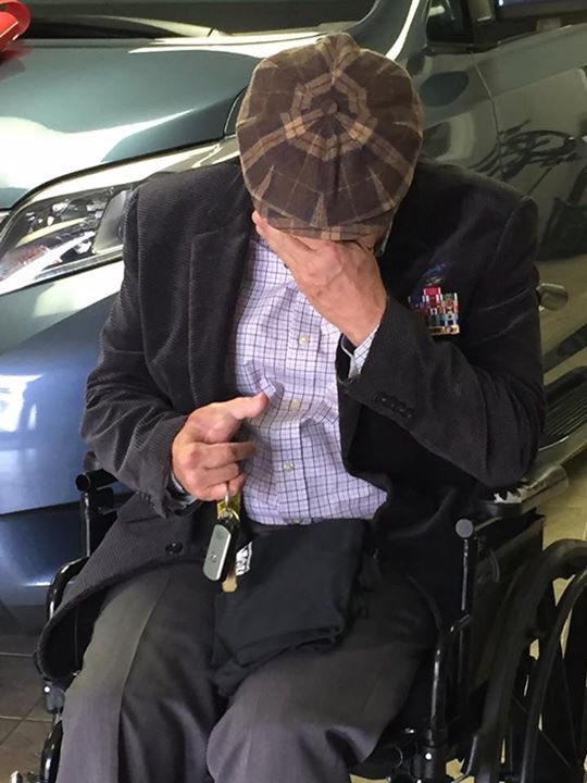 homheroes's tweet photo. #HOMH 75th wheelchair accessible minivan today. MSG Trost's emotions speak volumes #returntodriving Thank you@NewmansOwnFdn @Sons_of_Italy https://t.co/frSBsczMNc