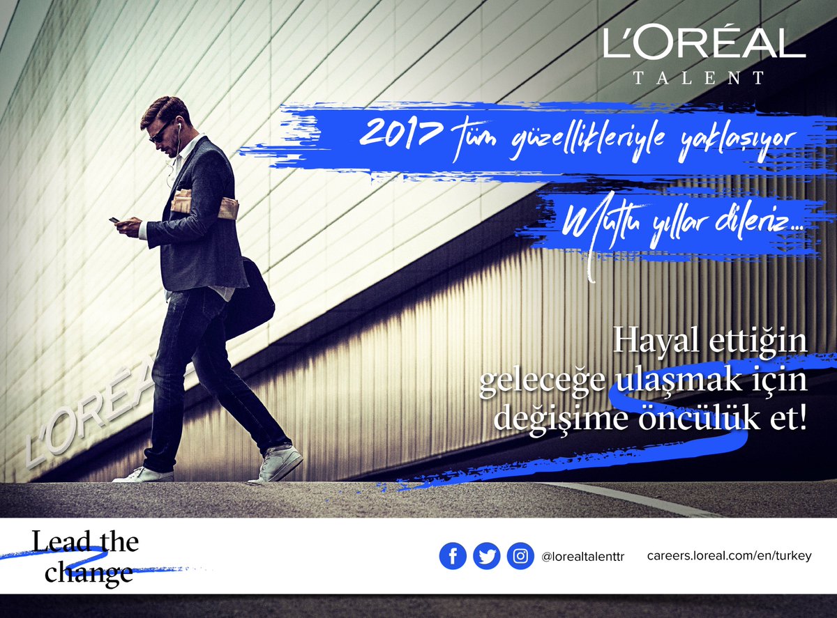 ozuemk's tweet photo. L’Oréal Türkiye Mutlu Yıllar Diler! Hayal ettiğin geleceğe ulaşmak için değişime öncülük et. https://t.co/uVt5y2G8V2