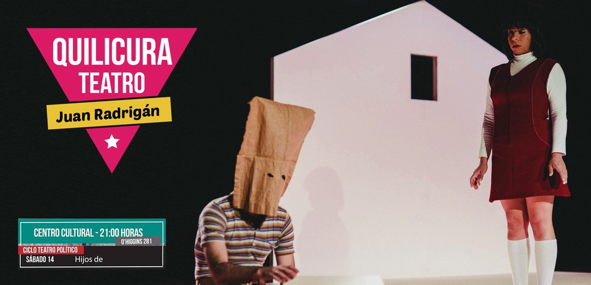 MOODLAB_cl's tweet photo. Este 14 de Enero no te pierdas la obra #HijosDe dir. de @fdo_ocampo en #QuilicuraTeatro 2017/ @corpo_quilicura @CULTURAQUILCURA ¡GRATIS! https://t.co/eblZzJLeLj