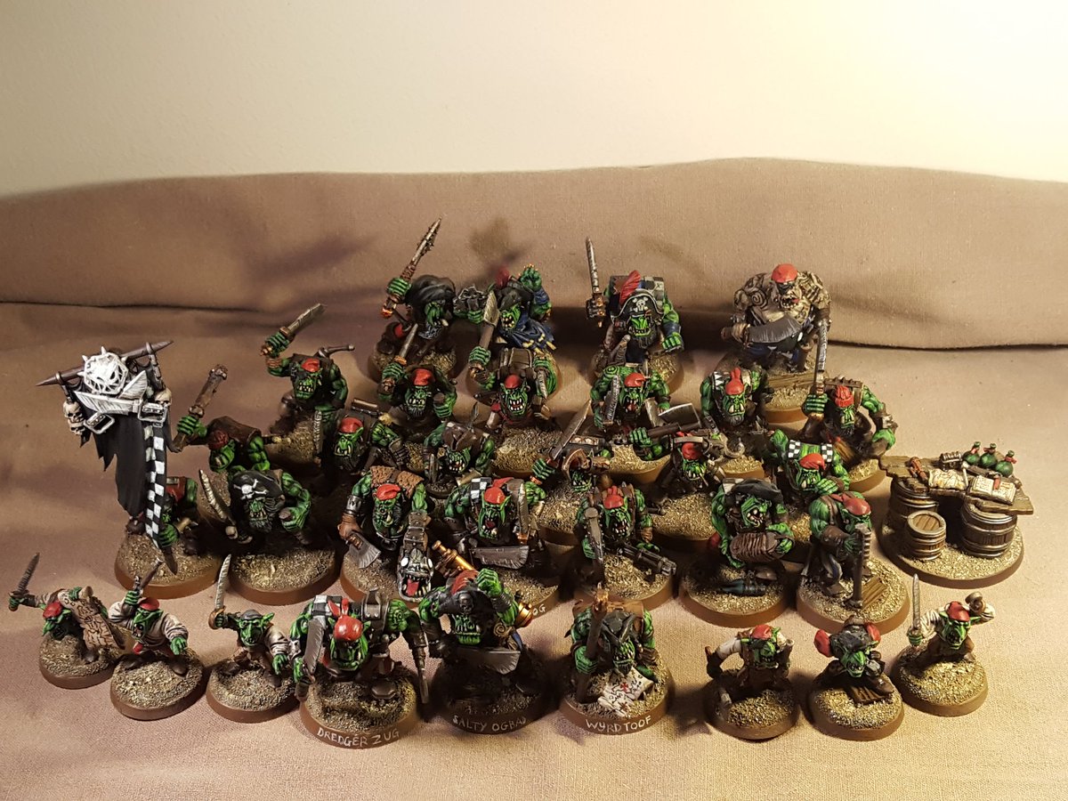 WarbossKurgan's tweet photo. #TheOgresuns so far.
3 Orruks, 1 Squig and 3 humans to go!
#IronfangPirates #PirateGrots #PirateOrruks #AgeOfSigmar https://t.co/jddeCkzGwO