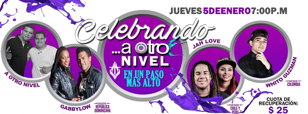 Te esperamos este jueves 5 de enero, a partir de las 7:00 pm en la #IglesiaUnPasomásalto, celebrando #AOtroNivel este 2017.