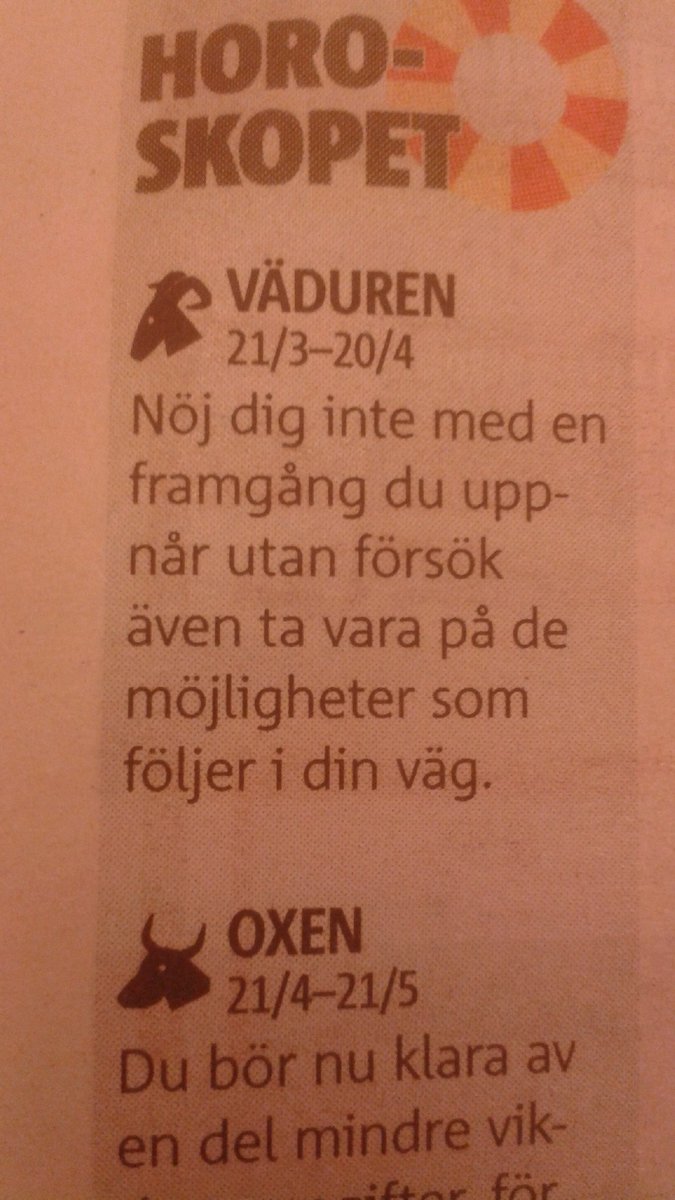 JonasWolcher's tweet photo. I'm an #Aries2017 This is my #horoscope for today ;) @dupontomatic It looks quite good this #time https://t.co/kRRyyTdKde