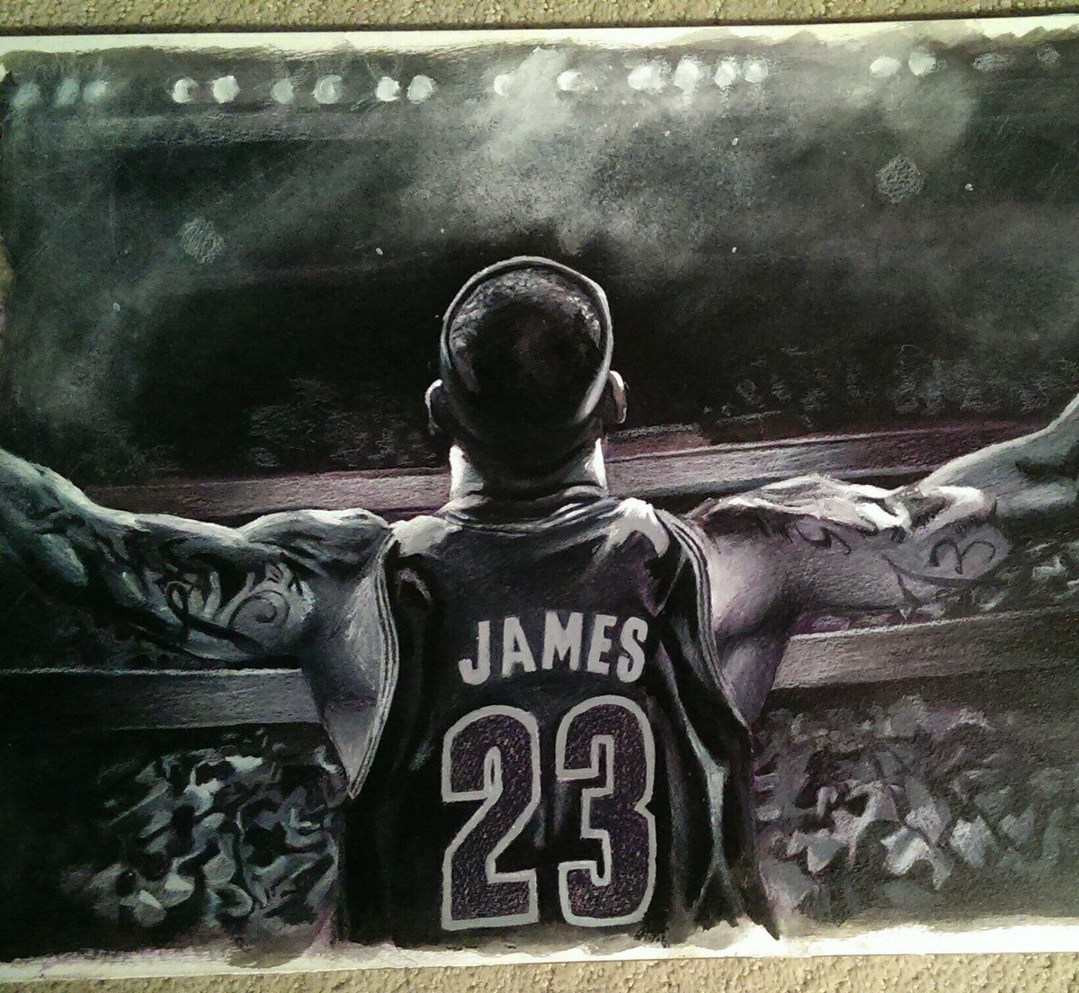 StevieC2324's tweet photo. Happy Birthday to @KingJames! #Cleveland #witness #art #NBABDAY #LeBron32 https://t.co/3Gkd9aiHeD