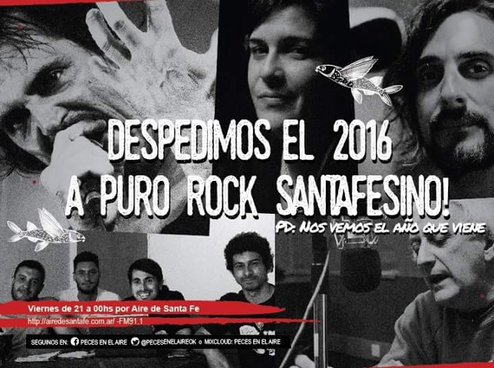 Ya al aire! En un rato con la previa a #LaPazRock2017 en <a href="/pecesenelaireOK/">Peces en el Aire</a> . Enganchate en <a href="/AiredeSantaFe/">Aire de Santa Fe</a> con el rock #under #indie #federal
